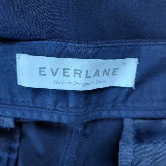 Everlane Navy Wool Blend Ankle Pants Size 12 - Picture 11 of 12